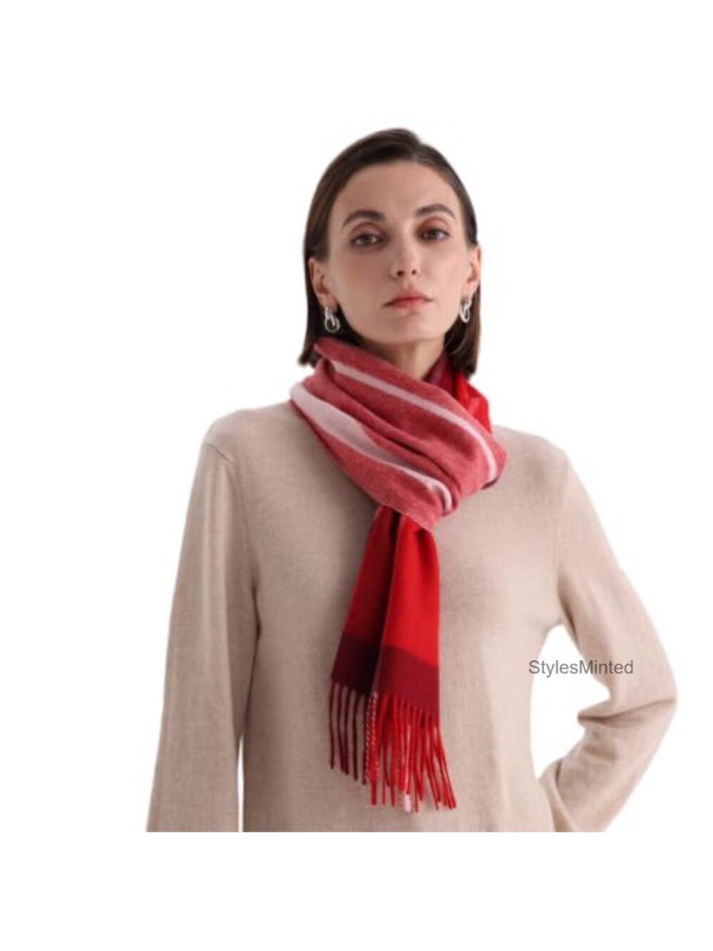 100% Pure Mongolian Cashmere Scarf Unisex Winter Wrap